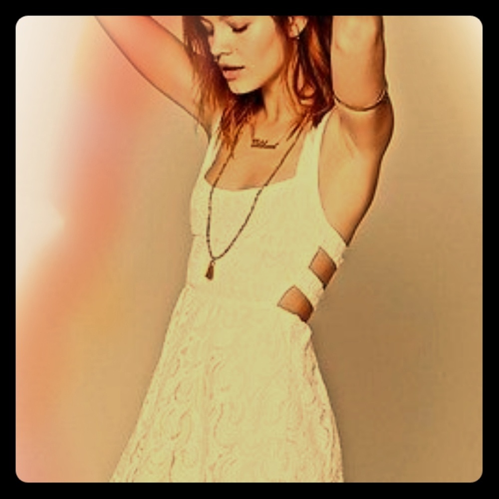 Cream Lace Dress